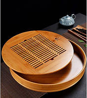 Бамбуковый столик для чайной церемонии Чабань Нагано большой светлый