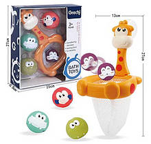 Іграшка для ванни Жирафик  G 409,кільце,4 м'ячики