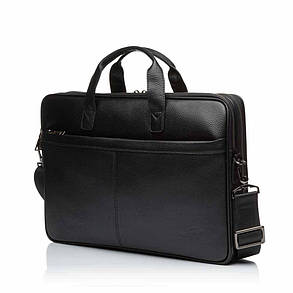 Сумка для ноутбука чоловіча шкіряна Bags4life 6418 чорна, фото 2
