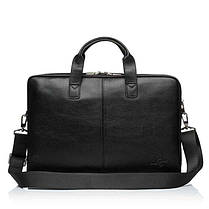 Сумка для ноутбука чоловіча шкіряна Bags4life 6418 чорна, фото 2