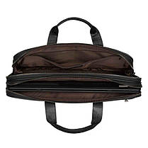 Сумка для ноутбука чоловіча шкіряна Bags4life 6418 чорна, фото 3