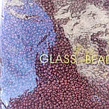 Бісер дрібний коричневий матовий, фото 2