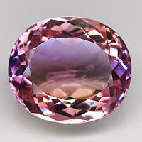 Шикарний аметрин високої якості 17.11 ct 18.4x16x9.4 mm.