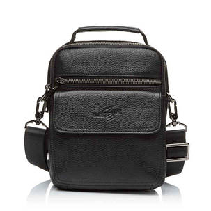 Сумка барсетка чоловіча шкіряна Bags4life 6268 чорна, фото 2