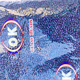 Бісер дрібний прозорий блакитний з фіолетовой серединкой, фото 2