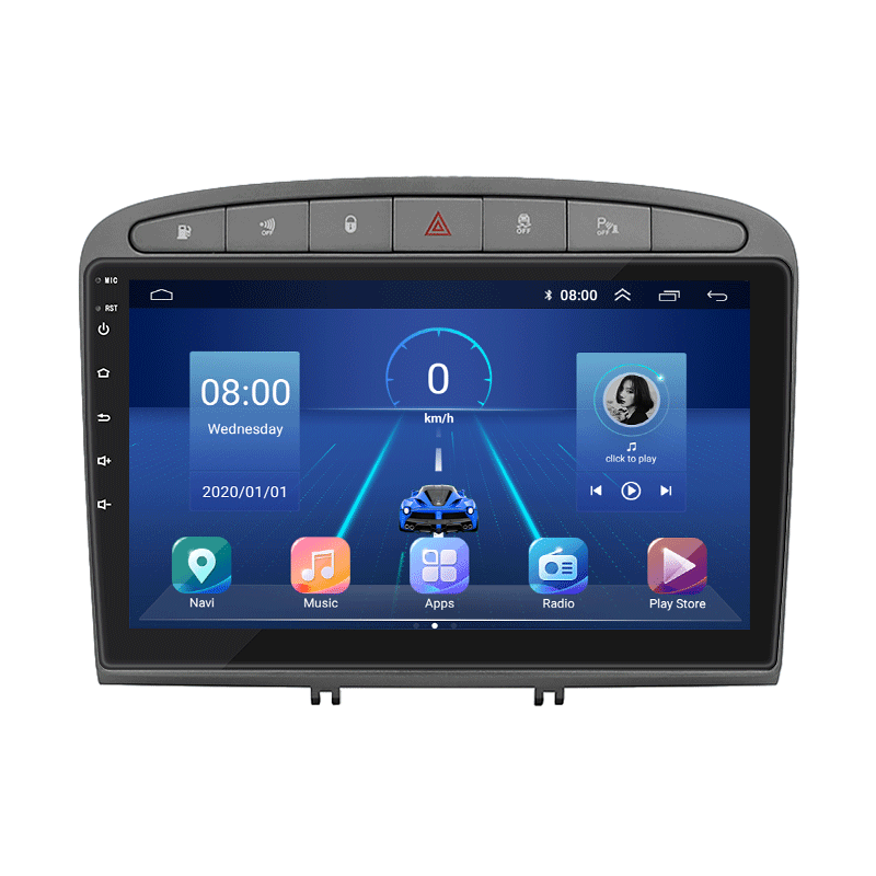 Штатна магнітола 9" Lesko для Peugeot RCZ I 2010-2012 4/32Gb 4G Wi-Fi GPS Top Пежо