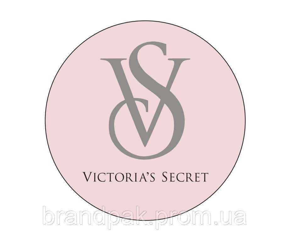 Наклейки Victoria's Secret Вікторія Секрет 5 см рожеві