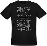 Футболка Horizon Forbidden West - Machines (чёрная)