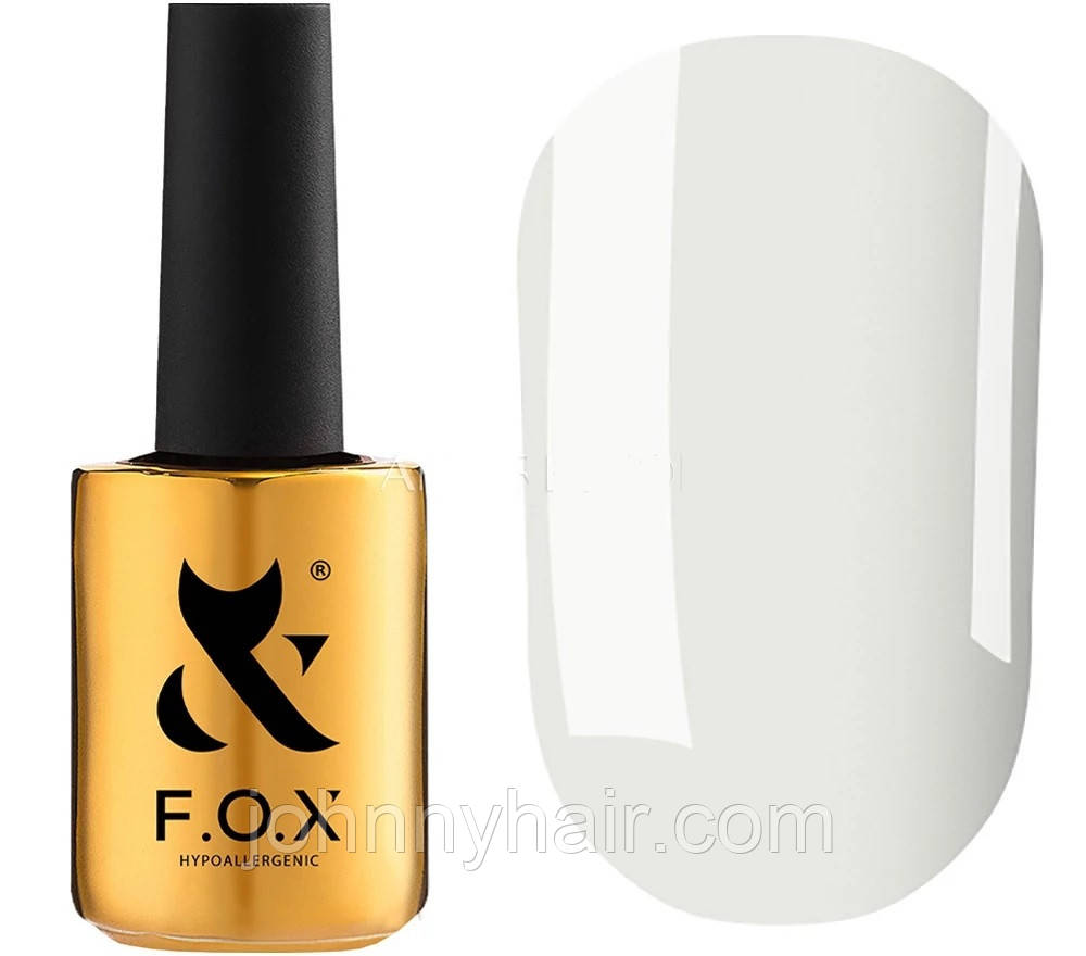 Основа середньої в'язкості на каучуковій основі білий FOX Tonal Cover Base 001, 14 мл, фото 1