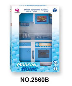 Ігровий набір - лялькова кухня "Милий дім", плита, 23x10x32 см, блакитний, пластик (2560B)