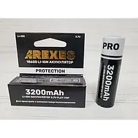 Акумулятор Arexes 18650 3.7v 3200mah з захистом високострумовий  (без пiптика)