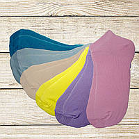 Носки женские короткие спортивные хлопковые подарочный комплект для женщин набор из 12 цветных однотонных пар