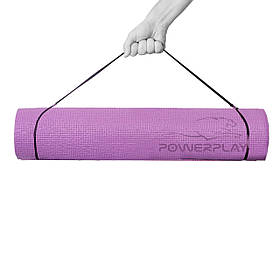 Килимок для йоги та фітнесу Power Play 4010 173 x 61 x 0.6 см, Lavender