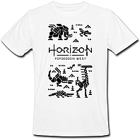 Футболка Horizon Forbidden West - Machines (белая)