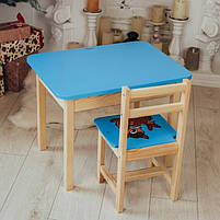 Дитячий стіл і стілець. Для навчання, малювання, ігри. Стіл із шухлядою та стільчик., фото 9