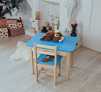Дитячий стіл і стілець. Для навчання, малювання, ігри. Стіл із шухлядою та стільчик., фото 5