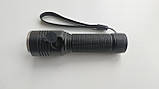 Ліхтар компактний Police/Bailong BL-842 T6, знімний акумулятор 18650, microUSB, zoom, чорний, фото 7