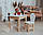 Стіл і стілець дитячий із дерева. Для навчання, малювання, гри. Стіл із шухлядою та стільчик., фото 3