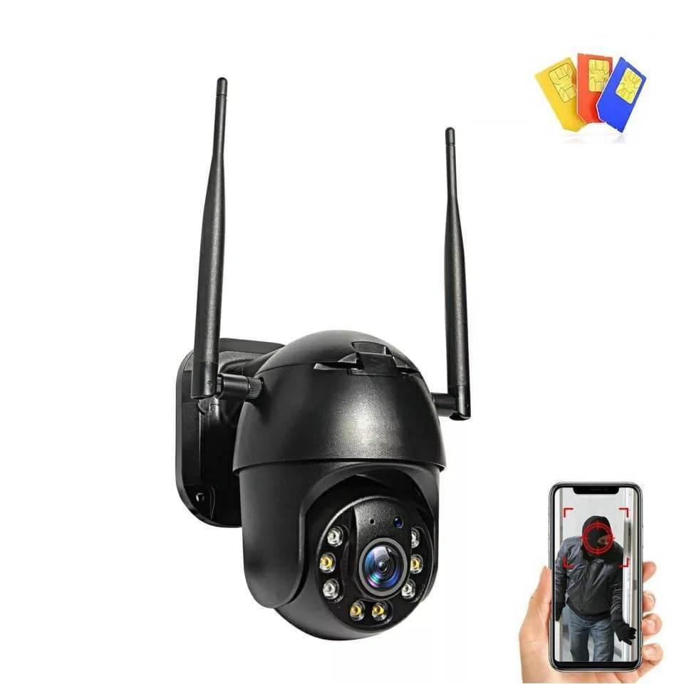 GSM вулична поворотна IP камера SHIWOJIA (INQMEGA) 393-2M-Black-4G. YCC365 Plus, фото 1