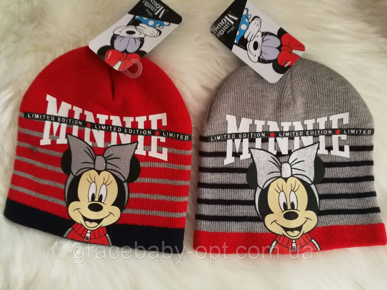 Шапки для дівчат оптом, Disney, 52-54 см, № Hu4016