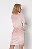 Жіночий теплий домашній халат Aruelle Eve Bathrobe Dusty Pink, фото 3