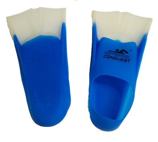 Ласти для плавання в басейні Sprinter короткі силікон синій size 42-44