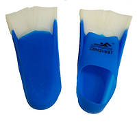 Ласты для плавания в бассейне Sprinter короткие силикон синий