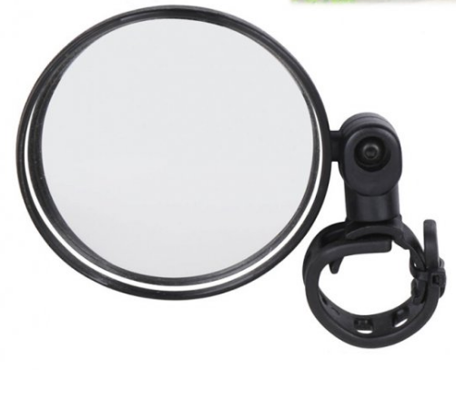 Дзеркало DX-002  кругле регульоване кріплення на хомуті чорне