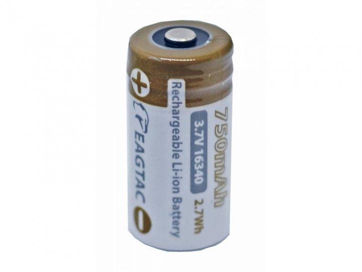 Акумулятор EagTac Protected 16340/CR123 — 750 mAh 4.5A літій-іонний (Li-Ion)