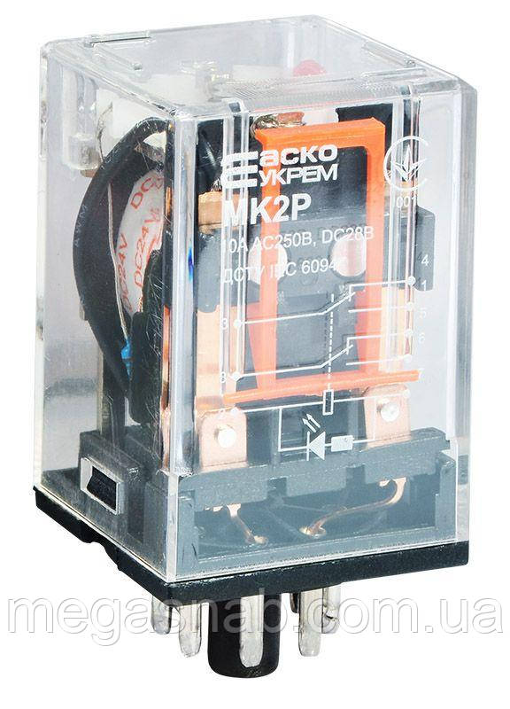 Реле проміжне АСКО-УКРЕМMK2P (DC 24V) A0090010011, фото 1