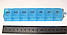 Органайзер таблетниця, контейнер для таблеток на 7 комірок з принтом (Дні тижні) СИНЯ, фото 3