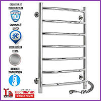 Полірована сушарка для рушників Laris Вікторія П4 Е 450 х 700 73207016 під'єднання праворуч