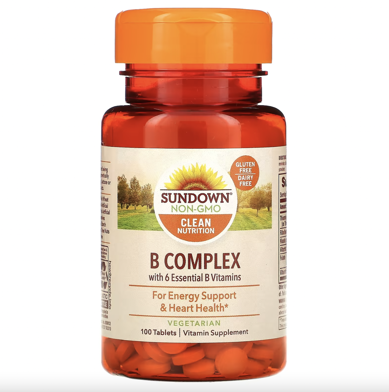 Комплекс вітамінів групи B, Sundown Naturals,100 таблеток