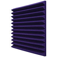 Панель Клин 600х600х70 мм з негорючого акустичного поролону EchoFom Brilliance, фіолетовий