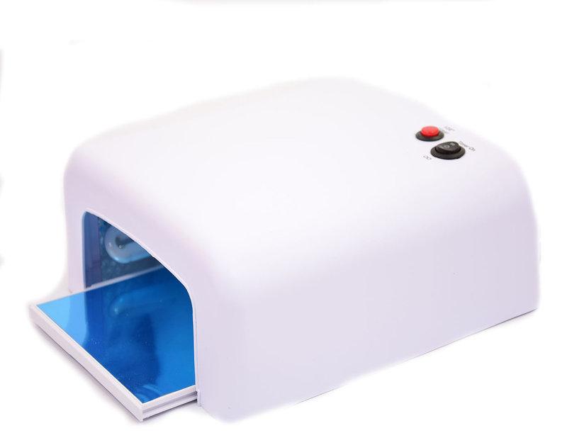 Ультрафіолетова лампа для нарощування нігтів 36 Вт Біла (УФ сушка для манікюру) M_0385