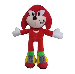 Дитяча м'яка іграшка Ехідна Наклз 27 см — Sonic — Червоний Сонік бум, фото 3