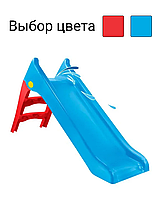 Дитяча гірка пластикова Mochtoys 140 см спуск для дітей M_7243 Синій