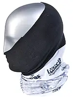 Бафф - захист обличчя/шиї/голови "NORFIN" (PL/фліс,біло-чорний)