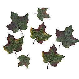 Штучне листя клена сиве з хвостиком 50 шт. в уп