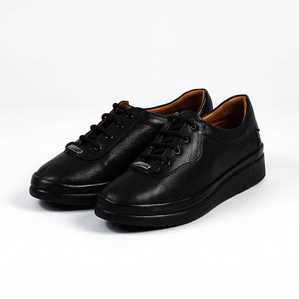 Туфлі жіночі Evromoda 128702 37 Чорні шкіра 36, фото 1