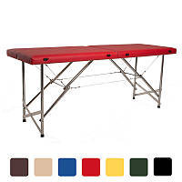 Масажний стіл Стандарт складаний для косметологічних і масажних процедур Бежевий M_0852 16, Червоний