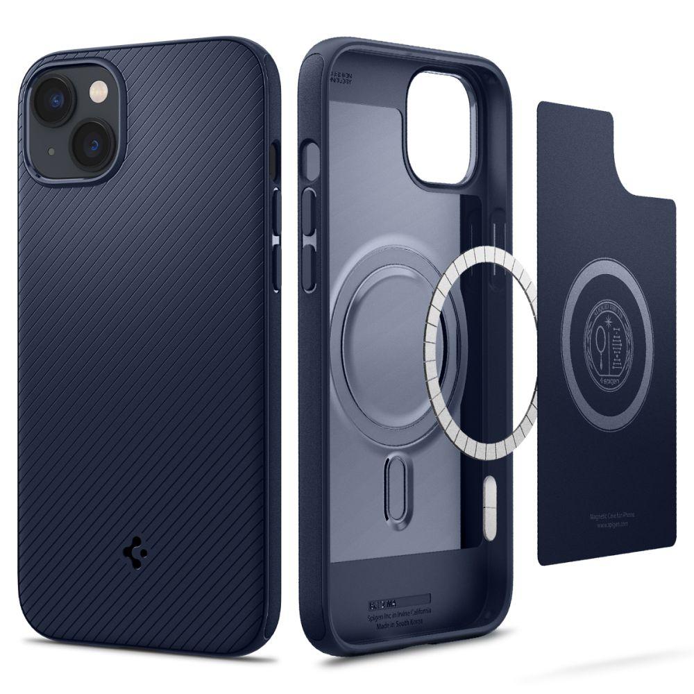 Чохол Spigen для iPhone 14 Plus — Mag Armor (сумісний з MagSafe) Navy Blue (ACS04919)