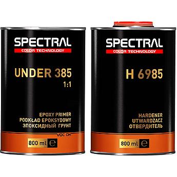 Грунт епоксидний Spectral Under 385 1:1, 800 мл + 800 мл Сірий