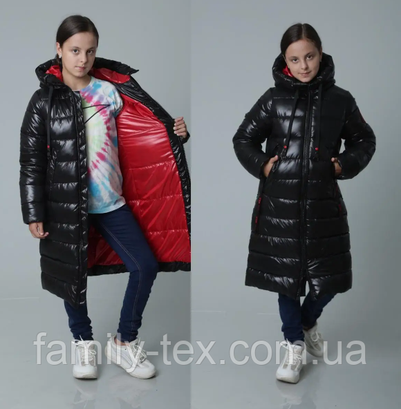 Зимова куртка — пальто для дівчинки «Пандора», розміри на зріст 140, 146, 152, 158