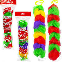 Від 4 шт. Мочалка плетена "Косичка" Soft Varto 10080 купити дешево оптом в інтернет-магазині