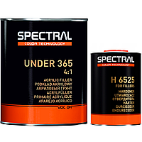 Грунт акриловый универсальный Spectral Under 365 4:1 HS, 2,8 л + 700 мл Комплект Черный