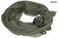 Снайперский шарф Mil-Tec OLIV Германия 190x90 см. Камуфляжная сетка шарф для маскировки.