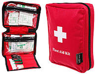 Военная сумка аптечка Mil-Tec RED 14 предметов для ВСУ. Тактическая Аптечка первой помощи.