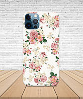 Матовый Чехол iPhone 13 pro max Цветы весенний с принтом