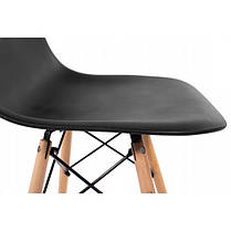 Крісло для кухні на ніжках Bonro В-173 FULL KD чорне (2 шт), фото 3